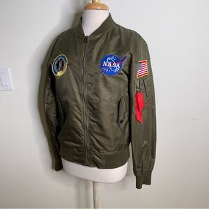 Snipers Original Mens Apollo NASA Patches Slim Fit Bomber Jackets Windbreaker